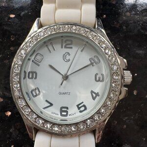 Charming Charlie White Silicone Watch